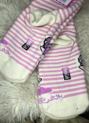 Женские носки носочки amiga размер 36-40 полосатые в полоску со свинками теплые тёплые зимние3 фото
