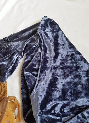 Трендова велюрова кофта блуза з воланами  від jacqueline de yong6 фото