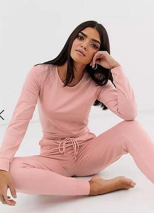 Спортивный комбинезон ромпер пудра брюки missguided1 фото