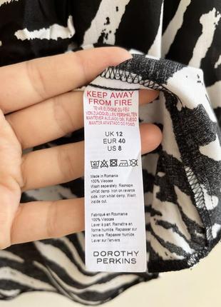 ❄️розпродаж❄️блуза з натуральної тканини з принтом зебра dorothy perkins7 фото