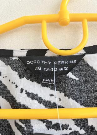 ❄️розпродаж❄️блуза з натуральної тканини з принтом зебра dorothy perkins5 фото