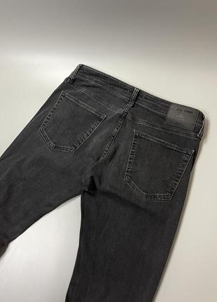 Темно сірі рвані джинси jack&jones, джек джонс, з порваностями, рваностями, потертостями, темні, чорні4 фото