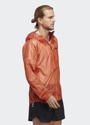 Вітрівка adidas terrex agravic 2.5-layer rain jacket orange hs95443 фото