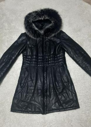Зимняя кожаная куртка, l1 фото