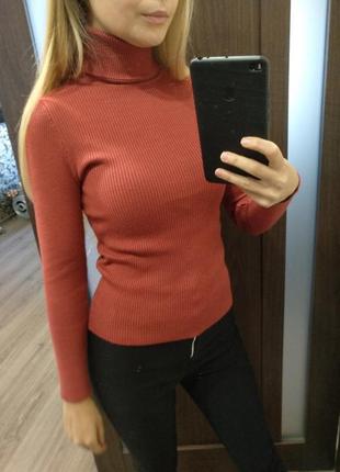 Женский свитер кофта гольф гольфик пуловер водолазка в ассортименте4 фото