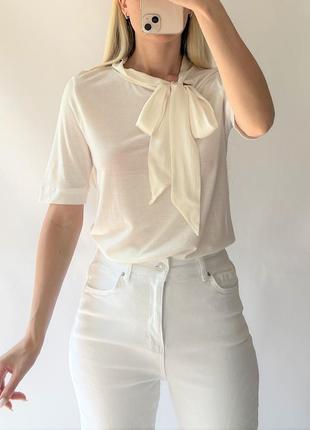 Футболка із шовком massimo dutti, розмір с-м