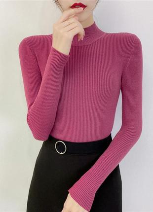 Жіноча кофта жіночий гольф светр розпродаж кольори в асортименті жіночий светр гольфик1 фото