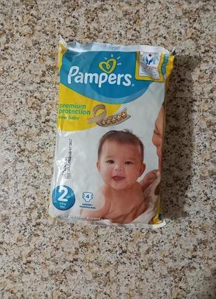 Подгузники pampers размер 2, 3-6 кг