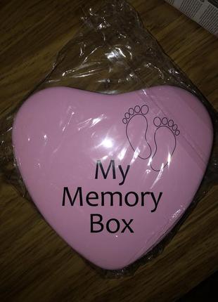 Memory box отпечаток ручки или ножки3 фото