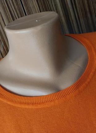 Оранжевая базовая прямая оверсайз кофта свитер zara8 фото