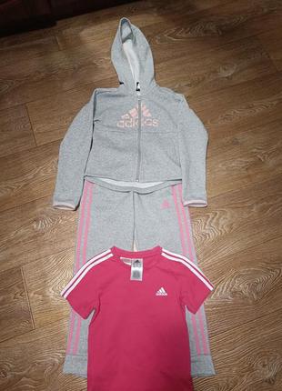 Спортивний костюм,футболка  adidas 128 см
