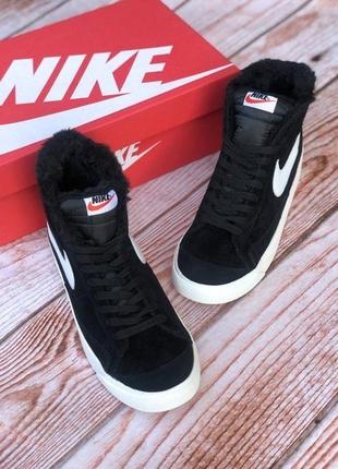 Кроссовки зимние nike blazer2 фото