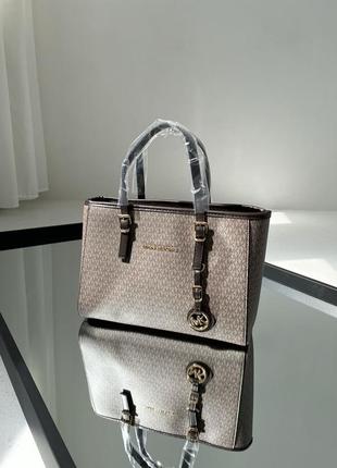 Женская сумка michael kors jet set big grey люкс качество1 фото