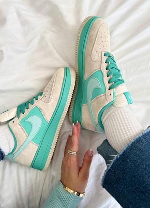 Кросівки nike af tiffany rainbow x af grey blue