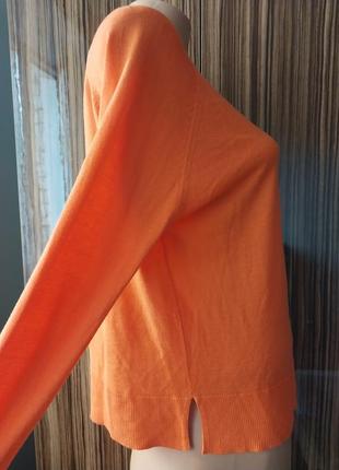 Оранжевая базовая прямая оверсайз кофта свитер zara9 фото