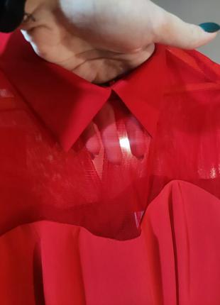 Вечірня червона сукня