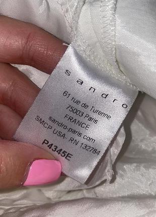 Белые классические брюки sandro paris 6