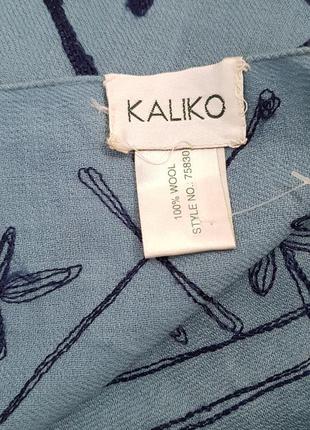 Шикарный шарф kaliko 100% тонкая шерсть6 фото