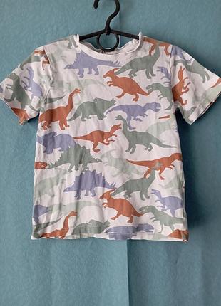 Футболка у динозаври h&m 5-6/110-116