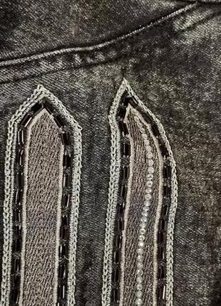 Пиджак в гусарском стиле из плотного тяжелого джинса!6 фото