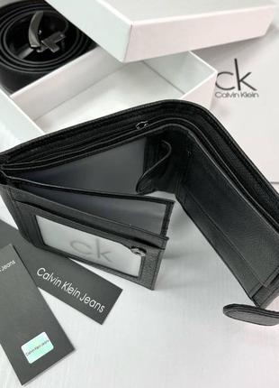 Чоловічий подарунковий набір ремінь та портмоне calvin klein4 фото