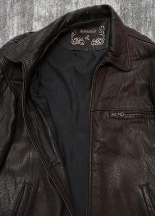 Куртка кожаная винтажная, l.lambertazzi.2 фото