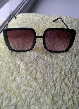 Солнцезащитные женские очки большого размера в пластиковой оправе celine1 фото