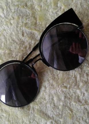 Сонцезахисні жіночі окуляри з круглими дзеркальними лінзами, рукавички-метелики wi fi нюанс4 фото