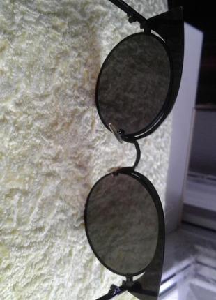 Сонцезахисні жіночі окуляри з круглими дзеркальними лінзами, рукавички-метелики wi fi нюанс7 фото