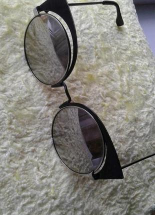 Сонцезахисні жіночі окуляри з круглими дзеркальними лінзами, рукавички-метелики wi fi нюанс2 фото