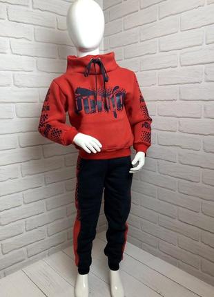 ✔ теплий костюм для хлопчиків  "puma" пума (зріст 86-92, 92-98, 98-104, 104-110)