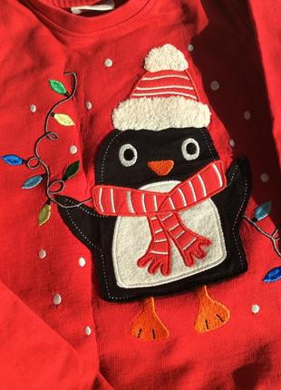 Костюм новогодний, нарядный костюм, костюм с пингвином, kappahl5 фото