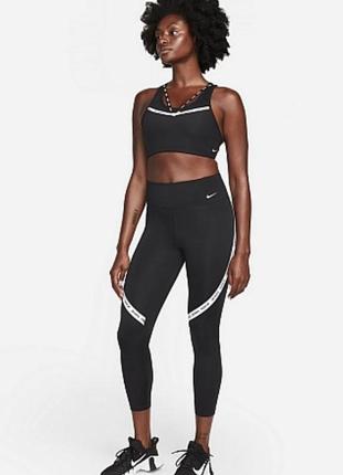 Жіночі лосини легінси тайтси nike one mid-rise tight fit crop training pants