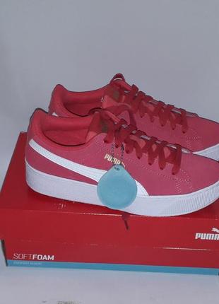 Замшевые кеды puma vikky platform р. 39 оригинал арт.366485 014 фото