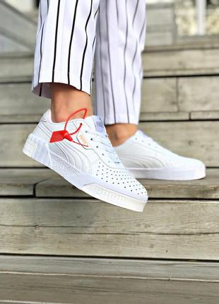 Кроссовки puma cali white кросівки кеди кеды4 фото