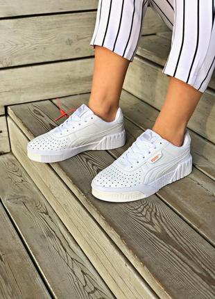 Кроссовки puma cali white кросівки кеди кеды8 фото