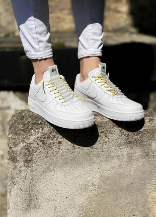 Кроссовки кеди nike air force 1 lux 'white/chrome yellow' кросівки кеды3 фото