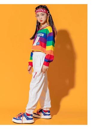 Детский спортивный костюм для хип-хопа на девочку3 фото