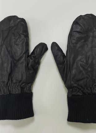 Primark жіночі шкіряні рукавиці жіночі чорні теплі зимові2 фото