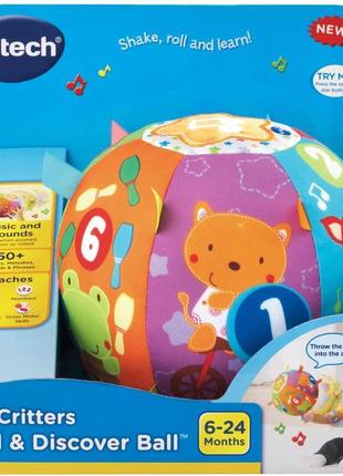 Vtech інтерактивний музичний розвивальний м'яч lil' critters roll and discover ball