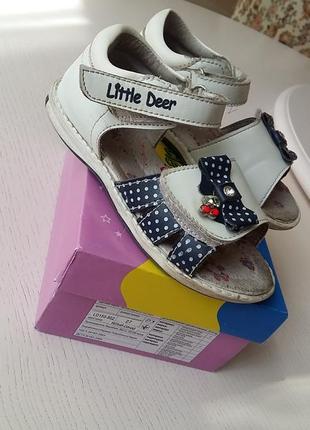 Босоножки, сандалии, вьетнамки, little deer, 27 размер, 17 см, 18 см, для девочки
