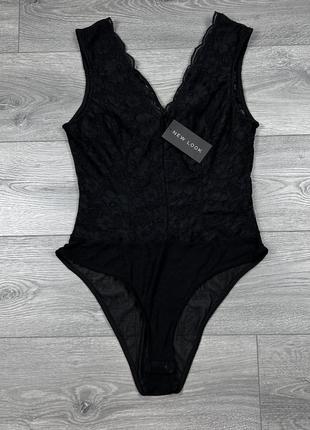 Жіночий оригінальний мереживний боді new look