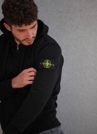 Худи с молнией stone island3 фото