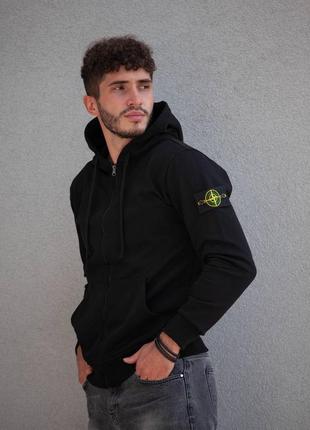 Худі зіпер stone island