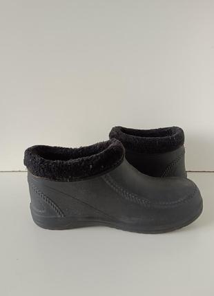 Р 7/40 26 см чорні гумові черевики галоші утеплені україна2 фото