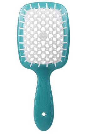 Гребінець superbrush, бірюзово-білого кольору
