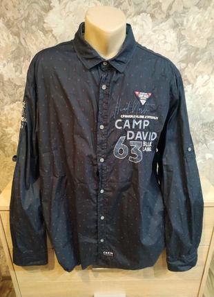 Camp david мужская рубашка размер 2 xl black multi color