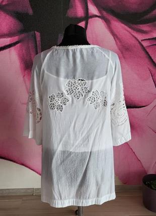 Классная кофточка, блуза, прошва,вышивка, крутая,бренд bcbg4 фото