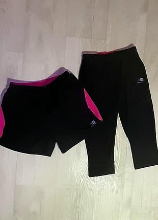 Лосины, шорты спортивные компрессионные karrimor, adidas reebok. костюм