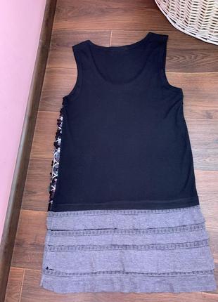 Шикарное платье-туника пайетки размер s-m2 фото
